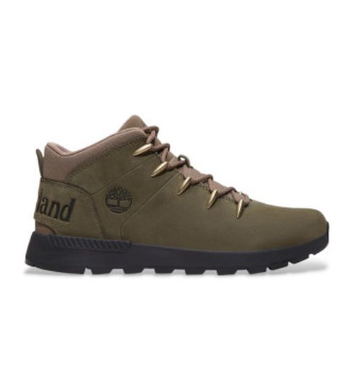 Timberland for man. TB0A6DQDEO61 Sprint Trekker mid-top leather lace-up shoes dark green (42), Flat, Laces, Casual, Sport, Multisport