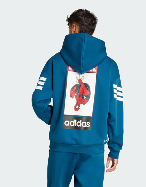 Adidas marvel spider-man hoodie in blue night