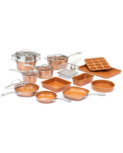 Gotham Steel Hammered 20Pc Cookware & Bakeware Set