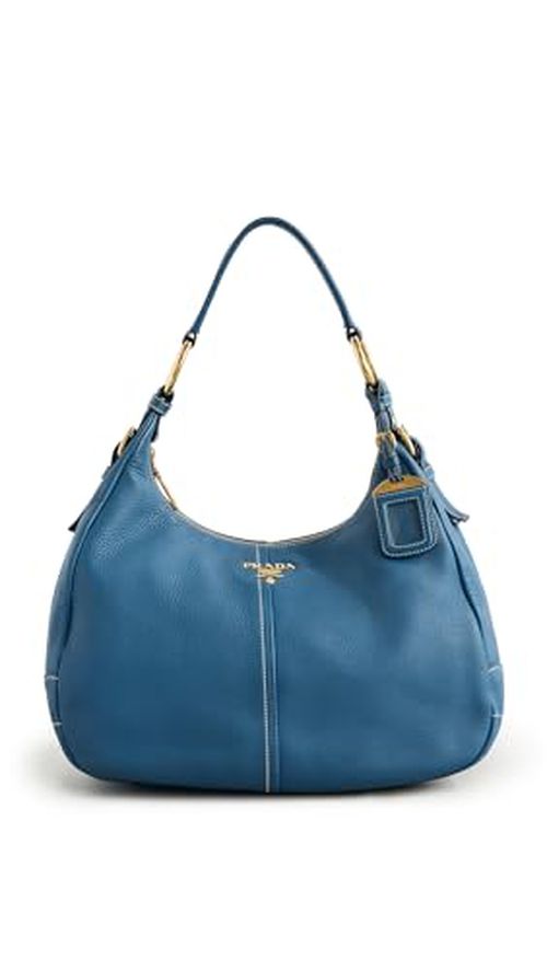 Shopbop Archive Women's Pre-Loved Prada Shoulder Bag, Leather, Blue, One Size