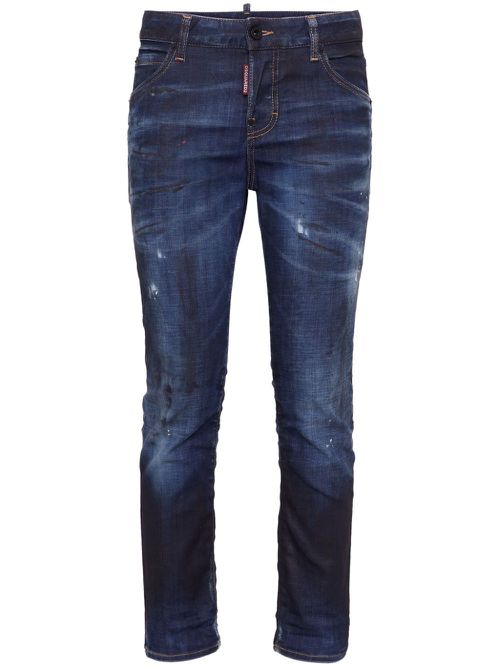 Low-rise slim-cut jeans - Blue