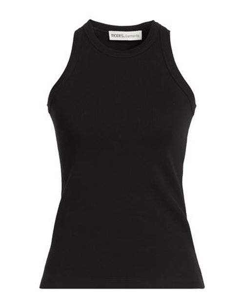 Garments Woman Tank top Black Size M Cotton, Eco Polyester