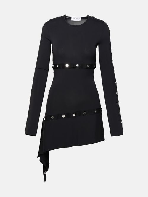 Mini Dress In Black Acetate Blend