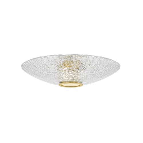 Aged Brass LED Flush Mount from the New Haven Collection