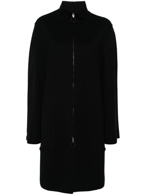 Long-sleeve cardi-coat - Black