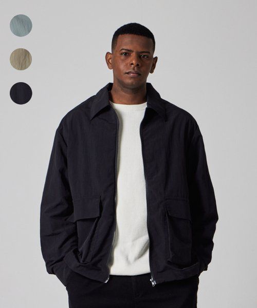 Essential Nylon Basic Collar Wind Jacket