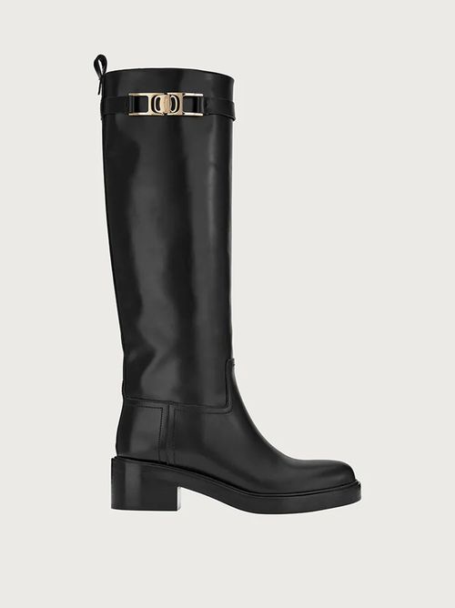 Gancini 55mm knee boots - Black