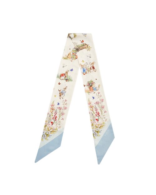 Fable England Fable England x Peter Coniglio Sciarpa Sottile Crema | Women's Sciarpa