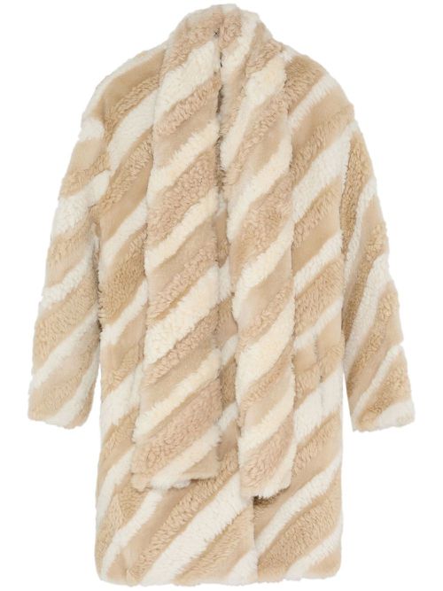 Long merino-wool coat - Neutrals