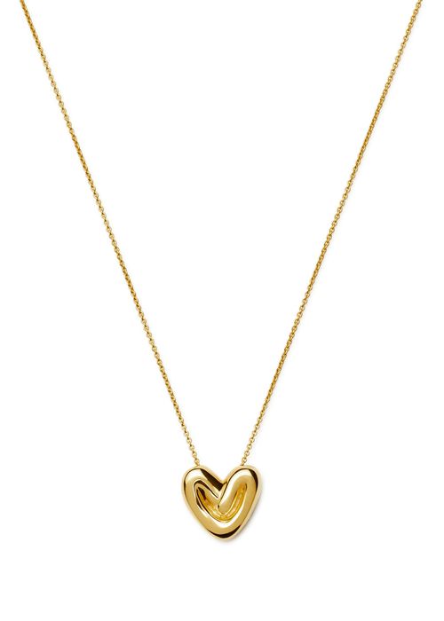 Missoma Puffy Heart 18kt Gold-plated Necklace