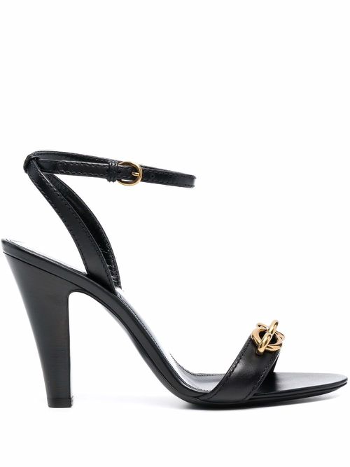 Le Maillon 95mm sandals - Black