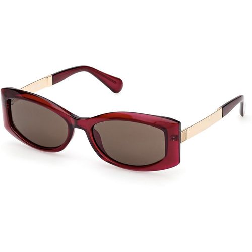MAX&Co Mujer MAX&Co MO0144 69E Gafas de sol Inyectado Burdeos Marrón Cuadrada Norma