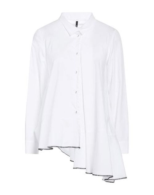 Woman Shirt White Size S Cotton, Elastane
