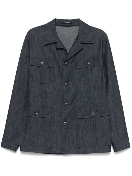 Cotton shirt jacket - Blue