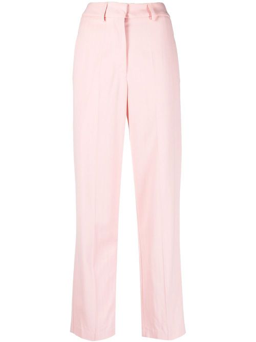 High-waist tailored trousers - Pink