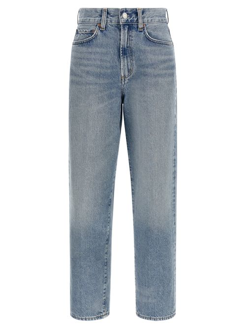 Vintage Wash High-Waist Jeans — Indigo