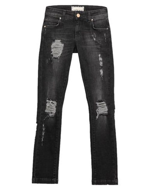 G. sel Woman Jeans Black Size 25 Cotton, Elastane