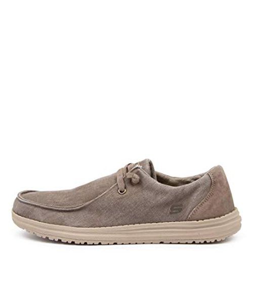 Skechers Men's Melson-Raymon Canvas Slip on Moccasin