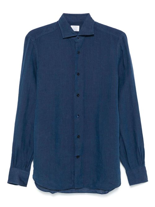 Mazzarelli cutaway-collar shirt - Blue