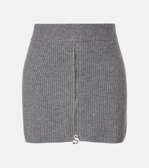 Refolo wool and cashmere miniskirt