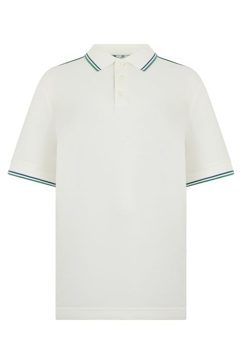 Short-Sleeve Polo Shirt with Contrast Trim