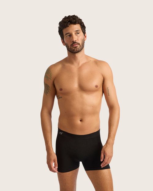 Men's Seamfree Boxer Briefs - Black
