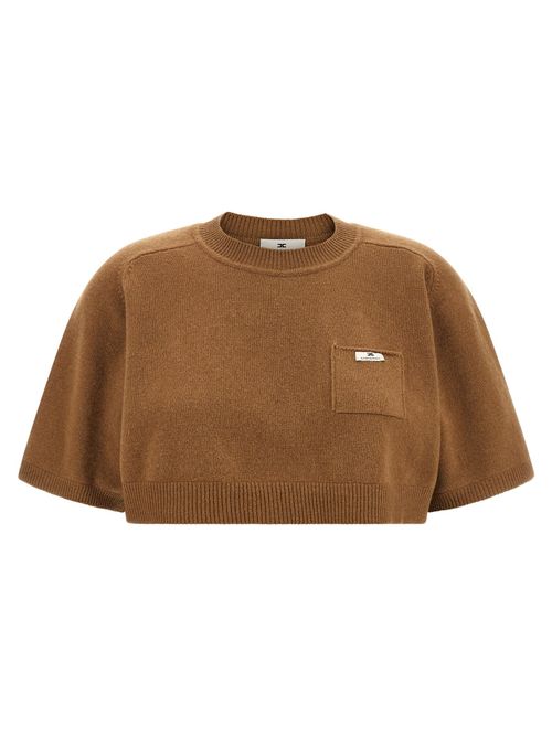 Wool and Cashmere Blend Sweater — camel