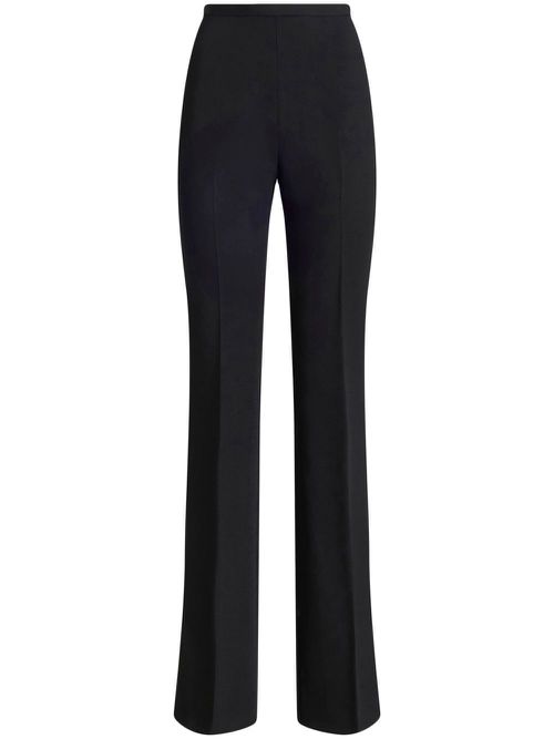 Flared tailored trousers - Black