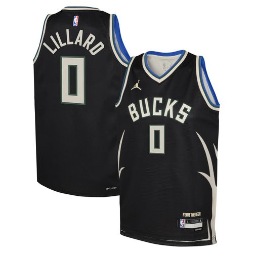 Youth Damian Lillard Black Milwaukee Bucks Swingman Jersey