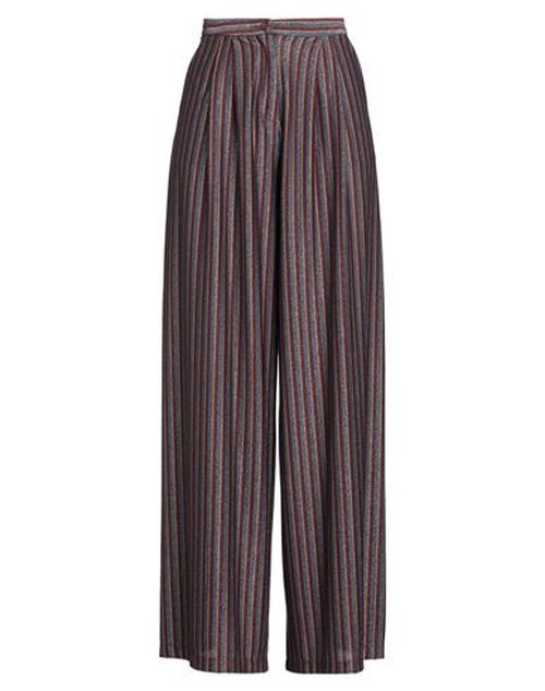Momoní Woman Pants Burgundy Size 6 Polyester, Viscose, Metallic Polyester, Polyamide, Elastane