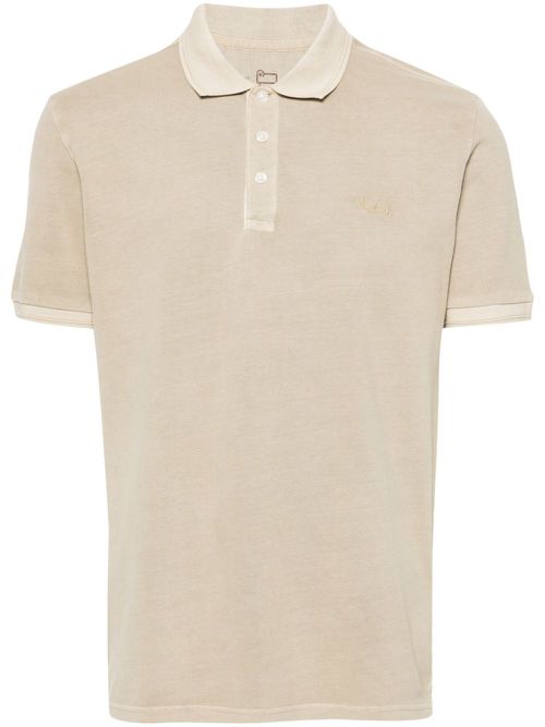 Mackinack logo-embroidered polo shirt - Neutrals