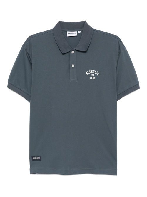 Logo-printed polo shirt - Blue
