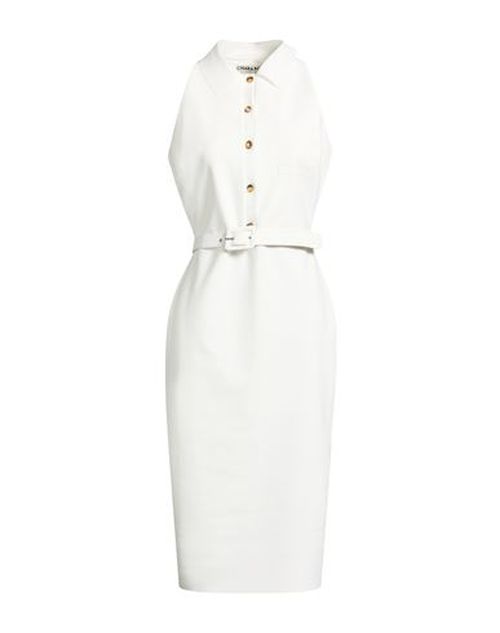Woman Midi dress White Size 8 Polyamide, Elastane