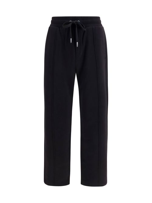 Cotton Drawstring Joggers — Black