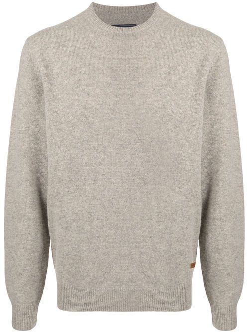 Essential Patch crewneck jumper - Brown