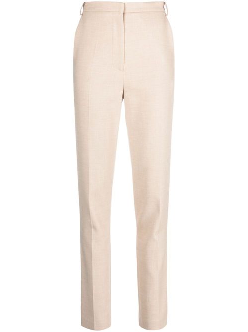 Canvas slim-fit trousers - Neutrals