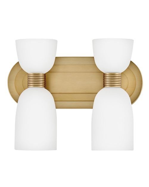 Tallulah 4-Light LED Bathroom Vanity Light in Lacquered Bra