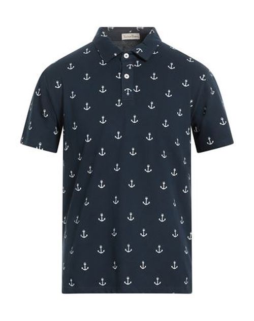 Cashmere Company Man Polo shirt Midnight blue Size 38 Cotton