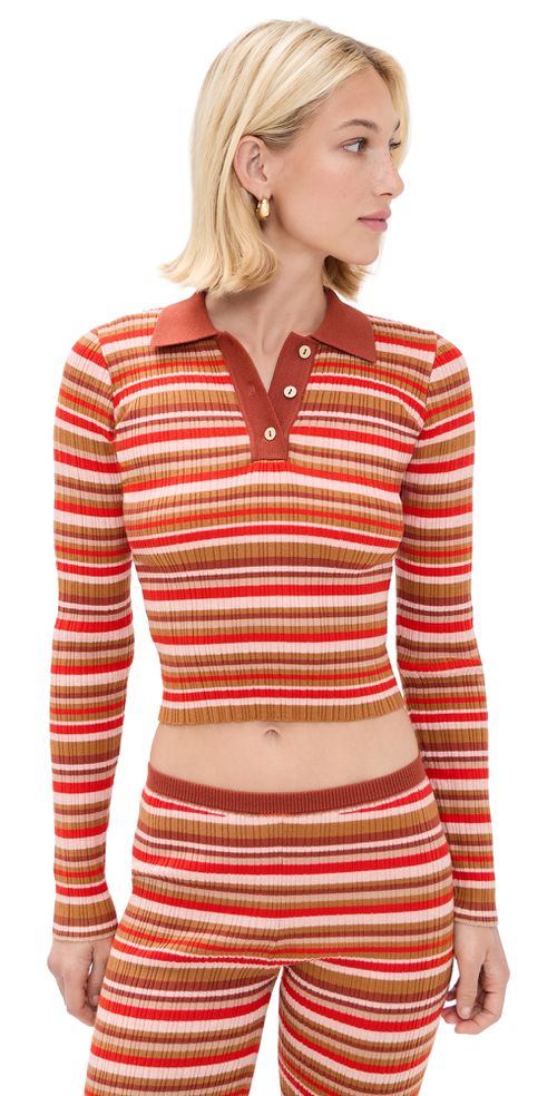 Jack Polo Shirt Bayadere Rib Stripes L