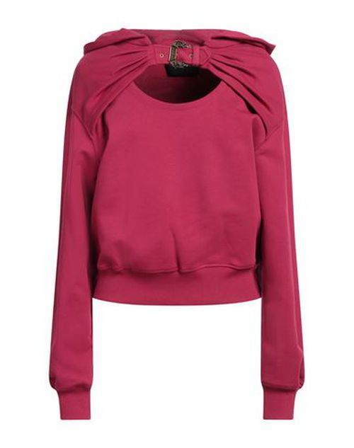Versace Jeans Couture Woman Sweatshirt Magenta Size S Cotton, Elastane