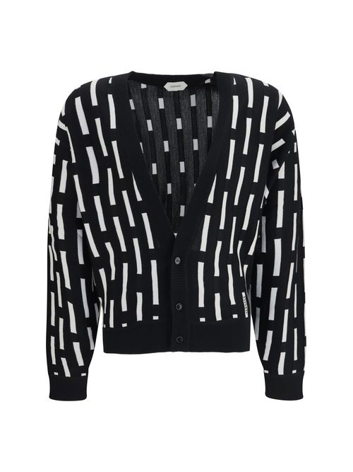 Gianni Dashes Cardigan — Black