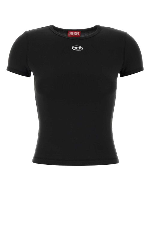 Stretch Cotton T-Shirt — Black