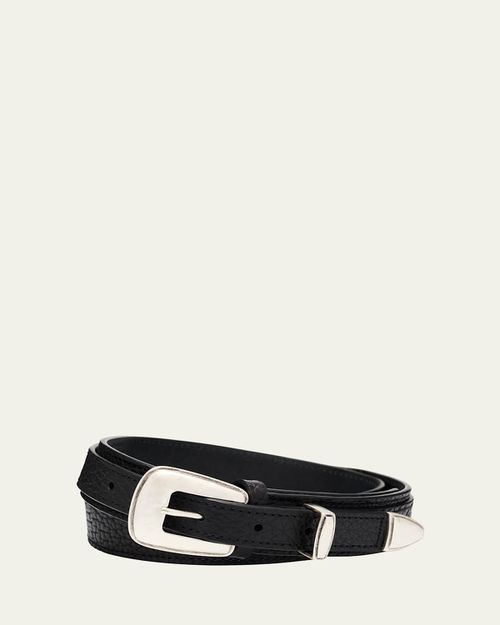 Men's Soft Leather Western Belt