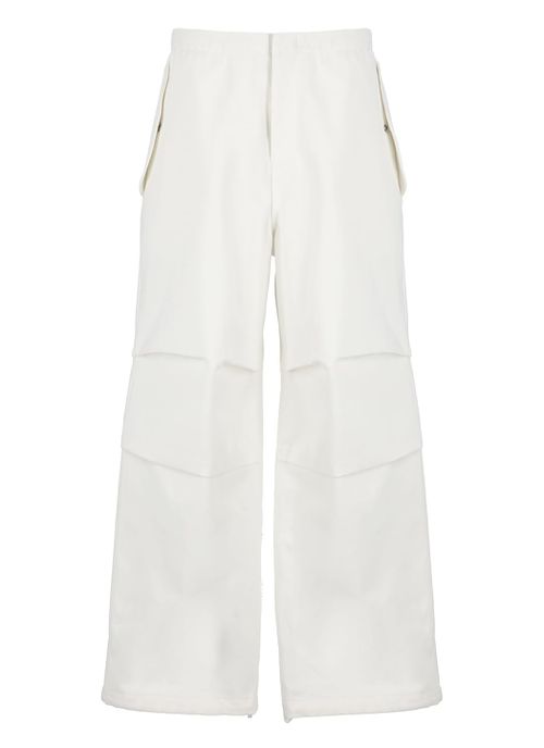 Diagonal Cotton Trousers