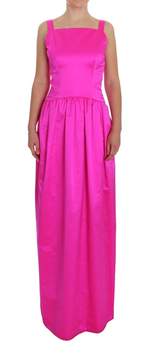 Silk Sheath Dress — Pink