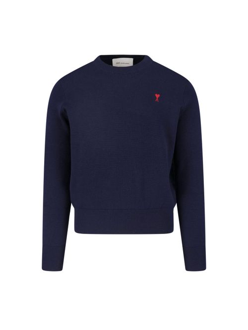 Men's Embroidered 100% Merino Wool Sweater