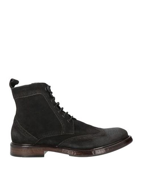 Man Ankle boots Dark brown Size 11 Leather