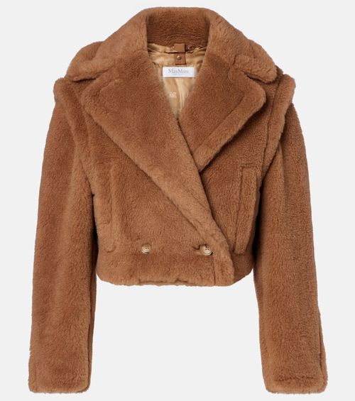 Santos cropped camel hair and silk jacket