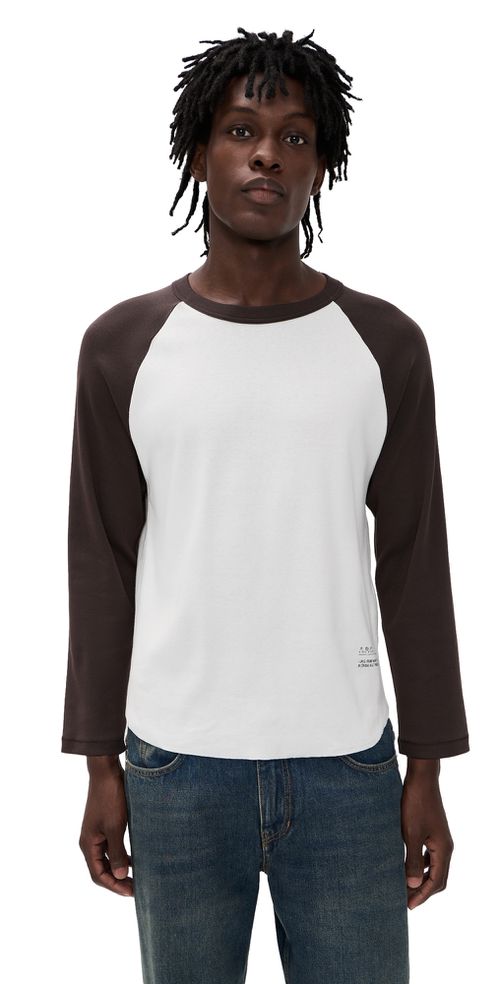 A. P.C. Raglan Long Sleeve Tee Bld Beige/Brown