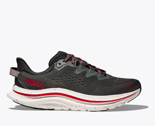 HOKA Men's Kawana 2 Shoes in Asphalt Grey/Carbon Black